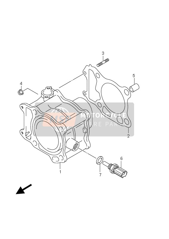 Suzuki UH200 BURGMAN 2007 Cylinder for a 2007 Suzuki UH200 BURGMAN